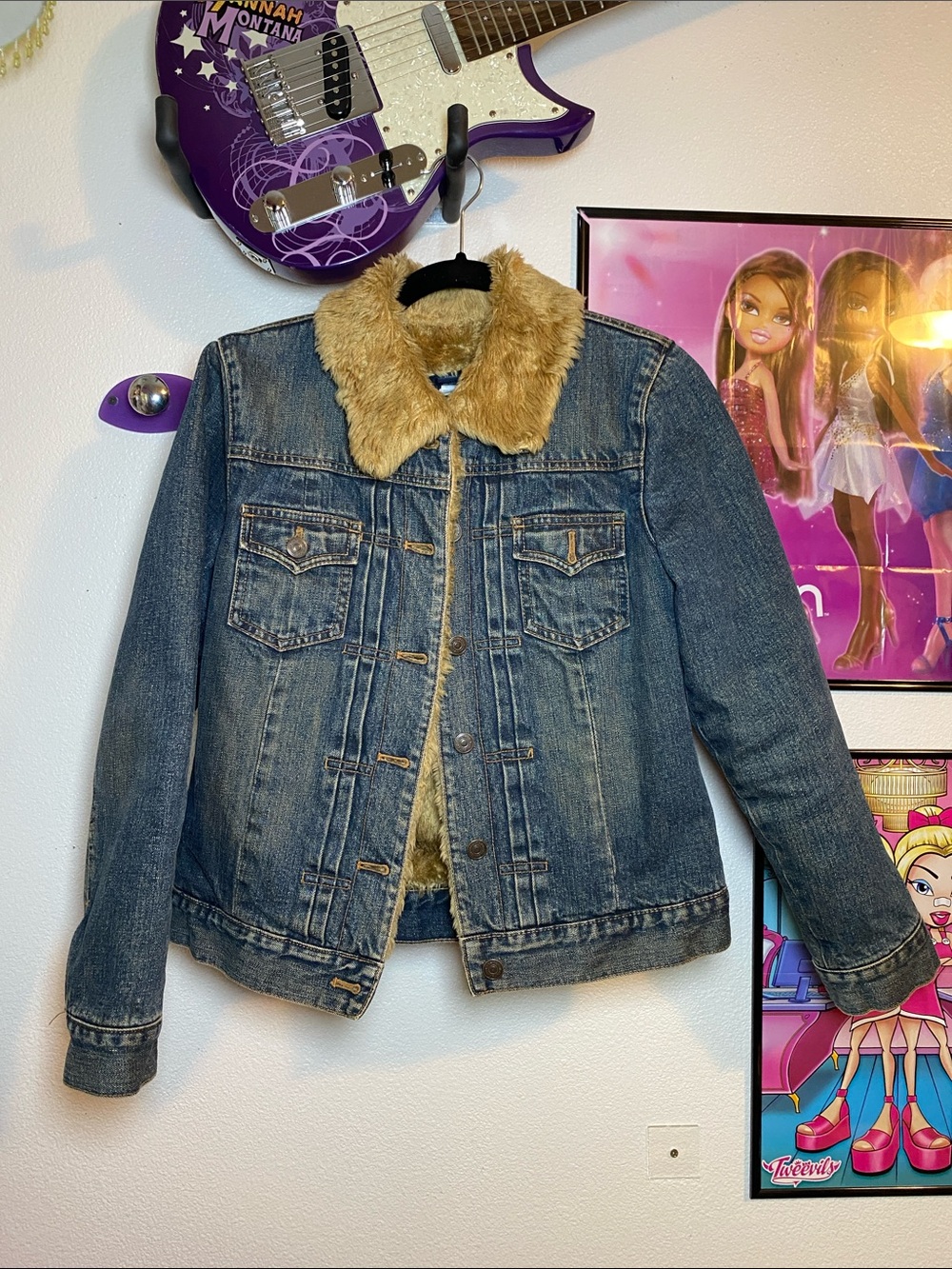 Fall 2002 Gap Fur Lined Denim Jacket